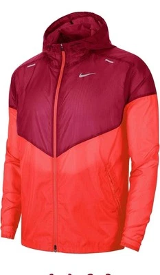 Nike Sportswear Mens Medium Windrunner Running Jacket Red Orange CK6341-644 - Image 1 of 4