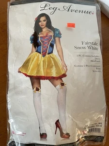 LEG AVENUE Fairytale Snow White Halloween Costume Size M/L 2 Piece - Picture 1 of 4