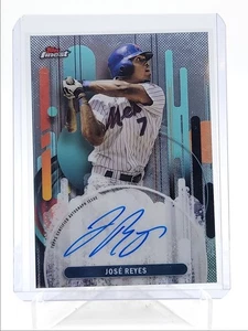 JOSE REYES 2025 TOPPS FINEST AUTOGRAPH BASEBALL METS AUTO Q4450 - Picture 1 of 2