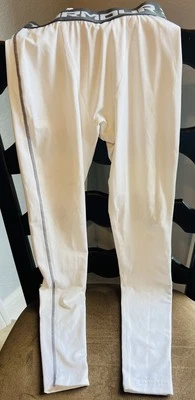 ❗️ Under Armour Heat Gear Compression Pants Mens SMWhite Tights - Image 1 of 4