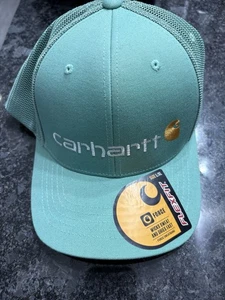 Carhartt Mens Rugged Flex Fitted Canvas Mesh-Back Logo Cap Dragonfly L/XL HAT - Picture 1 of 4