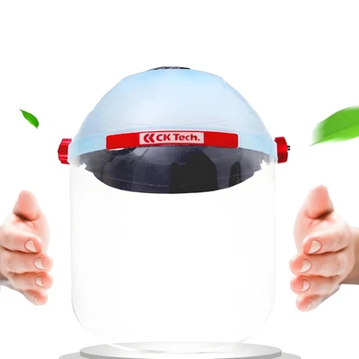 Protector facial anti-impactos cubierta completa máscara industrial molienda corte Foto 1 de 4