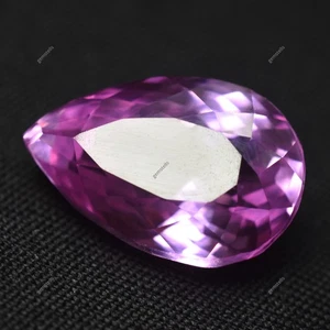 Anillo de hombre de zafiro rosa claro natural de 9,65 quilates corte pera piedras preciosas sueltas CERTIFICADO - Imagen 1 de 6
