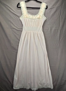 Vintage van Raalte Nachthemd 32 S 50er weiß Chiffon Spitze Babydoll kokett romantisch - Bild 1 von 12