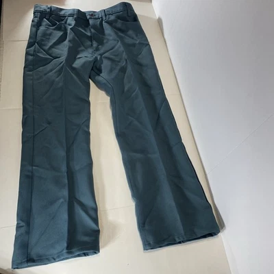 VTG Levi’s Sta-Prest Men’s 34x29 Teal Blue Permanent Press Dress Pants Brown Tab - Image 1 of 4