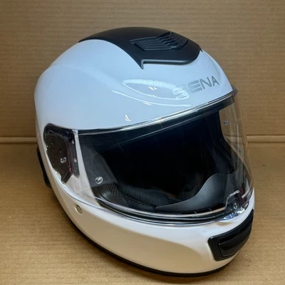 Casco de motocicleta inteligente M (medio) Sena Momentum Lite Bluetooth blanco brillante🚚💨 Foto 1 de 4