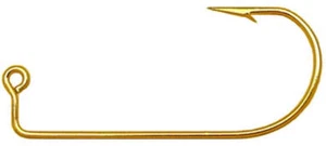 1000 - #1 Eagle Claw 575 Gold Jig Hooks for Jig Molds - Picture 1 of 1