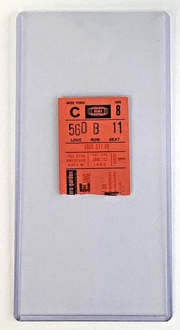 WWF Pedro Morales 1st Loss in 18 yrs MSG Taping wrestling ticket stub wwe Jan 83 Cover