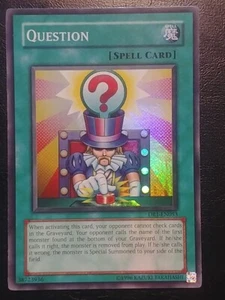 Yu-Gi-Oh! SUPER RARE HOLO CARD QUESTION DR1-EN053 NM - Picture 1 of 3