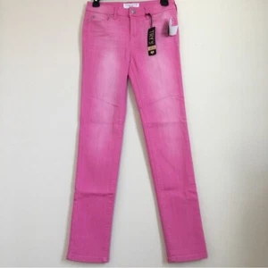 Celebrity Pink Big Girls Junior Mid Rise Pink Skinny Jeans - Picture 1 of 15