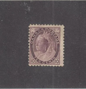 CANADA (MK3904) # 83  F-MH  10cts  VICTORIA NUMERAL / BROWN-VIOLET  CAT VAL $200 - Bild 1 von 1