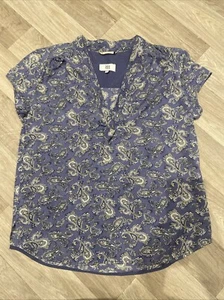 Noa Noa Bluse Blau Paisleymuster V-Ausschnitt EUR 38 UK M - Bild 1 von 6