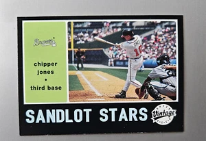 Chipper Jones 2002 Upper Deck Sandlot Stars Insert - Picture 1 of 6