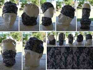 1x 'CAMO' Cabeza/Cara/Máscara/Cuello Tubo Multi-uso Bandana/Durag. SPF5, Bufanda/Envoltura. 031 - Imagen 1 de 12