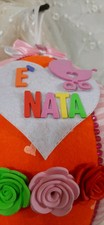 Fiocco Nascita Bimba Arcobaleno