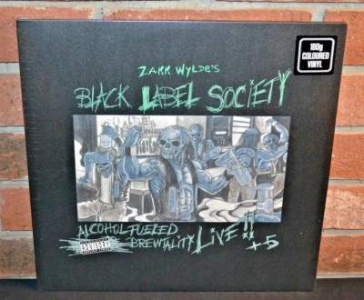 BLACK LABEL SOCIETY - Alcohol Fueled Brewtality Live!! + 5 Ltd COLORED VINYL New - Image 1 of 4