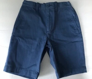 LN Crewcuts Boys Cotton Shorts w/Adjustable Waist Khaki Casual 8 Blue - Picture 1 of 3