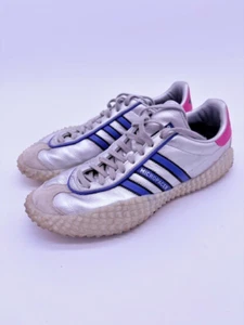 Mens Size 10.5 Adidas Country Kamanda Micropacer Silver Blue - Picture 1 of 6