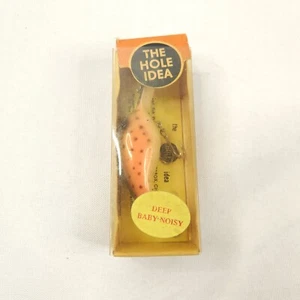 Vintage Fishing Lures NIB The Hole Idea Deep Baby Noisy Aquasonic Rainbow #725 - Picture 1 of 9