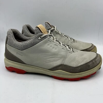 Zapatos de golf ECCO para hombre Biom Hybrid 3 GTX sin clavos Gore Tex gris cuero de yak talla 6 Foto 1 de 4