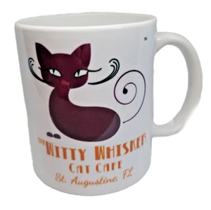 Tazza per gatti: Witty Whiskers Cat Cafe. Sant'Agostino FL VINTAGE - Foto 1 di 7