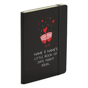 Personalised Little Book Of Date Night Ideas - Couples Soft Touch Valentines ... - Picture 1 of 3