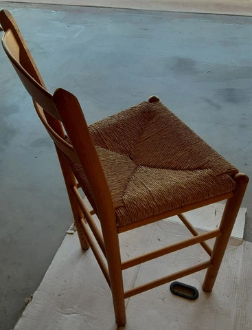 Woven rush seat Ladderback counter chair Local Pickup Only Cover