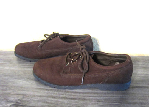 THOM BROWNE Scarpe casual Thom McAn donna 10W Oxford eleganti pizzo 21201 pelle scamosciata marrone