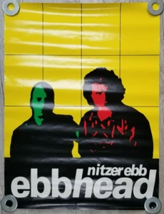 Vintage 1991 NITZER EBB Ebbhead Concert Poster- 18" x 24" - Picture 1 of 3