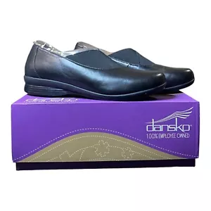 Dansko Ann Nappa Black Comfort Shoes Leather Womens Sz 37 US 6.5 New With Box - Picture 1 of 11