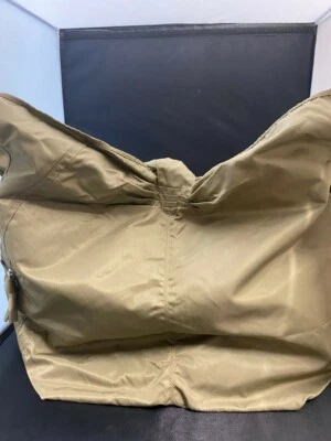 GAP Oversized Nylon Tie Bow Reusable Light Shopping Tote Book Utility Bag Khaki  - Image 1 of 4