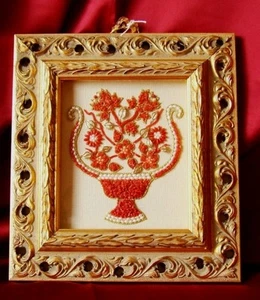Imagen de coral vintage, coral rojo natural, escultura de coral floral 2d - Imagen 1 de 3