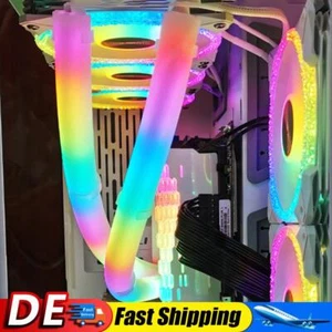 2pcs ARGB LED AIO Tube Sleeve Silicone Luminous Sleeve Aura Sync PC Case Decor H - Bild 1 von 12