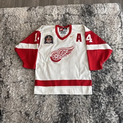 Auténtica camiseta de hockey vintage Nike Detroit Red Wings Brendan Shanahan pequeña S Foto 1 de 4