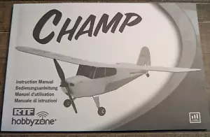 Champ Airplane Manual de instrucciones RTF Hobbyzone avión r/c ¡GUAU! - Imagen 1 de 6