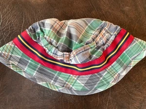 Boy's Size L LAND'S END Bucket Hat Plaid - Picture 1 of 6