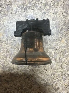 Liberty Bell Replica Cast Metal 3.5 inch Independence Hall Philadelphia Souvenir - Picture 1 of 7