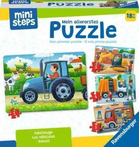 Ravensburger Mini-Steps Mein allererstes Puzzle: Fahrzeuge, 18 Monate Geschenk - Bild 1 von 5