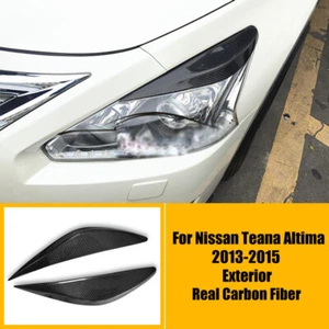 Faro de fibra de carbono real cubierta para cejas para Nissan Teana Altima 13-2015 - Imagen 1 de 12