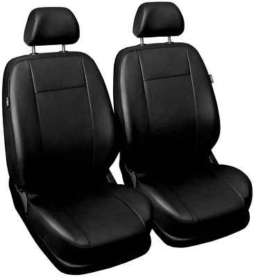 Fundas de asiento delanteras de cuero sintético para Suzuki Vitara 1+1 negro Foto 1 de 4