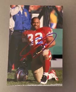 Foto autografiada firmada de Ricky Ervins 4x6 troyanos 49ers de la USC - Imagen 1 de 1