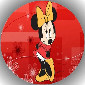 Tortenaufleger Geburtstag Party Tortenbild Fondant - Oblate Minnie Maus  P24 - Bild 1 von 1