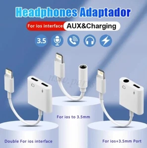 iPhone Jack to 3.5mm Splitter 2in1 USB Type C Adapter to AUX Headphone & Charger - Picture 1 of 32