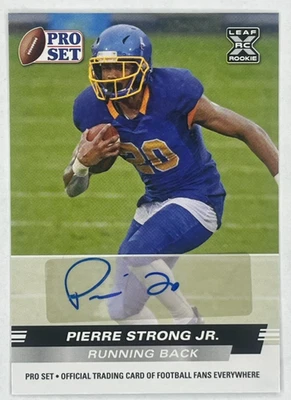 PIERRE STRONG JR. Auto - XRC 2022 Leaf Pro Set #PSJ - Image 1 of 3
