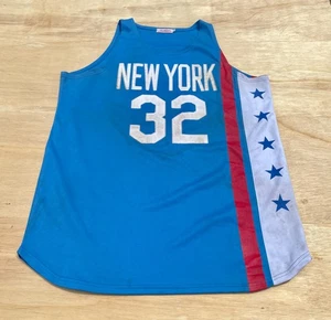 Maglia Vintage Mitchell & Ness Julius Erving Dr. J New York 32 1975-76 Uomo Blu TG L - Foto 1 di 5