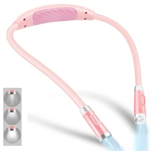 Rechargeable LED Neck Reading Light, Book Lights for Reading in Bed, 3 Bright... - Picture 1 of 6