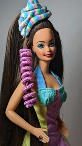 OOAK Barbie Glitter Hair RESTORATION Repaired And Repainted Collector Doll - Picture 1 of 13