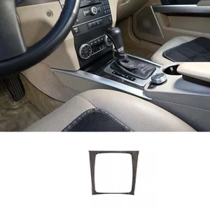 Cubierta de tira de cambio de marchas de consola central grano de madera negro 2008~14 para Benz Clase C~ - Imagen 1 de 10