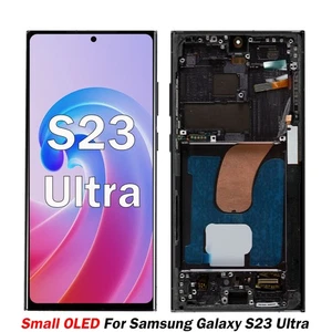 OLED For Samsung Galaxy S23 Ultra 5G S918B/E LCD Display Screen Black w/Frame - Picture 1 of 8