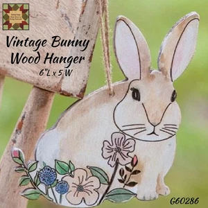 Vintage Bunny Wood Hanger - Picture 1 of 1